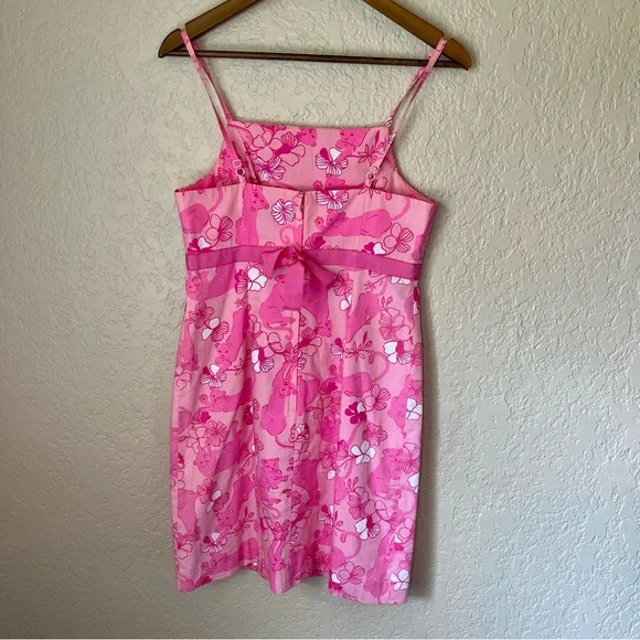Lilly Pulitzer Pink Panther Dress Y2K Size 4 - Picture 6 of 10